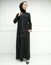 siyah ex70571 almarwah black elbise 2