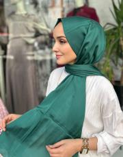 koyu mentol 4225 ipekevi rayon düz pamuk şal