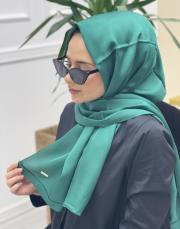 koyu mentol 4225 ipekevi rayon düz pamuk şal 2