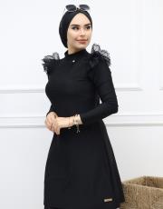 siyah 72202 senna sasha swımwear tesettür mayo takım 3
