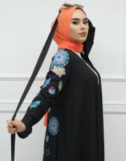 siyah 4347s21 senna aquatıc uzun ceket 4