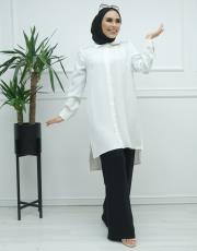 ekru 2417 senna majestıc tunik