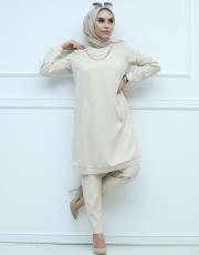 ekru 2419 senna bony tunik