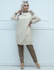 ekru vizon 2420 senna gusto tunik 2