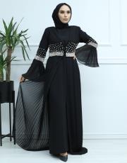 siyah 234 ithal vip abiye abaya