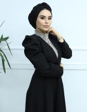siyah 247 ithal vip elbise 10
