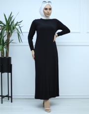siyah 14025 tde sandy elbise