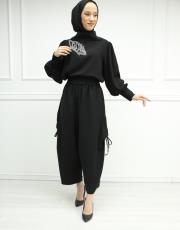 siyah 331 bu son collection vip taş detaylı takım 3