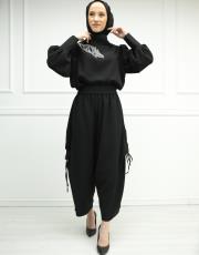 siyah 331 bu son collection vip taş detaylı takım 4