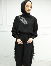 siyah 331 bu son collection vip taş detaylı takım 6