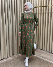 orange blk 304510 almarwahblack elbise