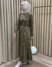 orange blk 304510 almarwahblack elbise 3