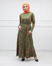 orange blk 304510 almarwahblack elbise 7