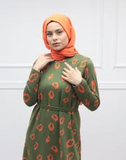 orange blk 304510 almarwahblack elbise 8