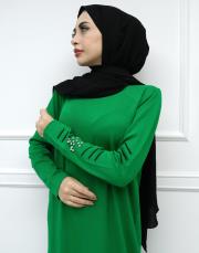 benetton 3621 missemramiss triko viscon taşlı elbise 6