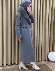 gri 1110 vip orjinal kürk manto 3