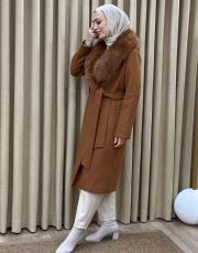 tarçın 2035 vip orijinal kürk kaban 2