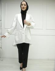 ekru 8028 white corner vip ceket