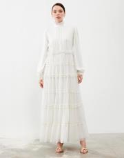beyaz 22ss-089 lysa studio shine elbise 6