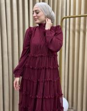 bordo 22ss-089 lysa studio shine elbise 3