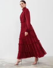 bordo 22ss-089 lysa studio shine elbise 8