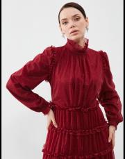 bordo 22ss-089 lysa studio shine elbise 9