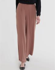 kahve 0003 kadriye baştürk bol kesim ütü izli pantolon 2