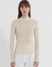 lila 0001 kadriye baştürk geometrik desenli dik yaka bluz 3