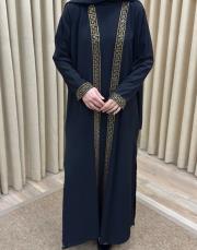 siyah gold lysa 23110 shine abaya 5