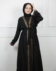 leopar gold lysa 23110 shine abaya 8