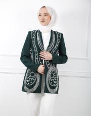 yeşil 2562 white corner ceket 2