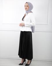 ekru 8046 white corner elbise 2