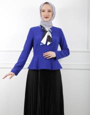 saks 8046 white corner elbise 4