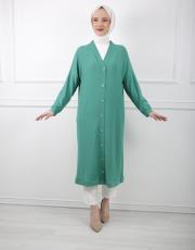 benetton 1137 afilli düğmeli kap