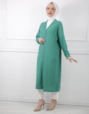 benetton 1137 afilli düğmeli kap 3