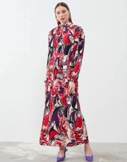 kırmızı 23ss-008 lysa studio daniela elbise 8