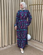 siyah yeşil 23ss-008 lysa studio daniela elbise