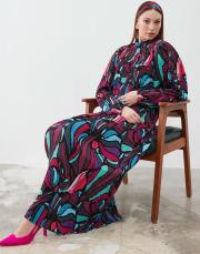 siyah yeşil 23ss-008 lysa studio daniela elbise 8