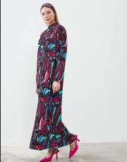 siyah yeşil 23ss-008 lysa studio daniela elbise 9