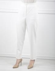 ekru 8034 white corner krep pantolon 