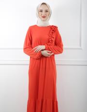 mercan 3784 missemramiss venezia yaka fırfır elbise 4