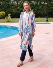 turkuaz 002-2 lysa studio etnik tunik