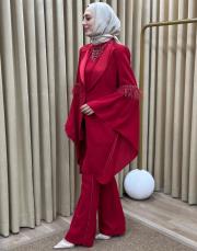 kırmızı 2708 white corner vip abiye takım 2