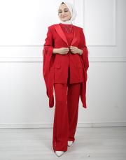 kırmızı 2708 white corner vip abiye takım 8