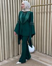 yeşil 2708 white corner vip abiye takım 2