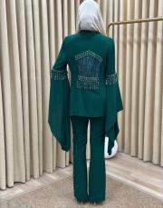 yeşil 2708 white corner vip abiye takım 6