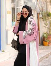 pudra 2841 white corner vip abaya 3