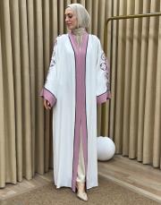 pudra 2841 white corner vip abaya 4