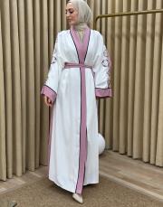 pudra 2841 white corner vip abaya 5