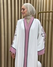 pudra 2841 white corner vip abaya 6